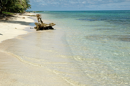 Karib-szigetek, Beach, homok, természet, tengerpart, magányos, idill