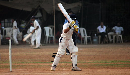 kriket, batsman, igra z žogo, Indija, konkurence, igralec, polje