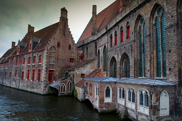 Bruggy, Belgie, budovy, Středověk, Historie, Flandry, Architektura