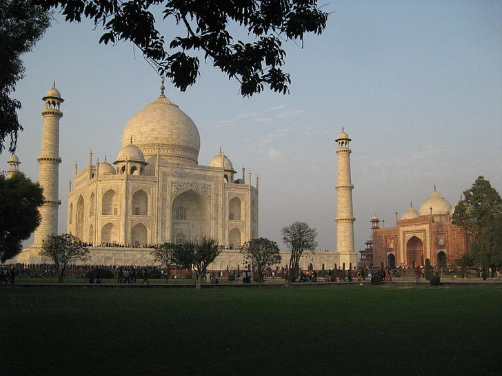 India, graf, Mausoleum, Agra, Taj mahal, het platform, Indiase cultuur