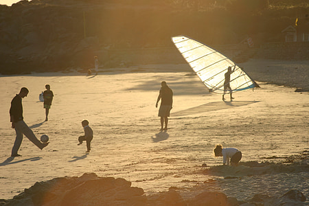 ชายหาด, เกมชายหาด, การท่องเที่ยว, เด็ก, ครอบครัว, ครอบครัวบนชายหาด, ฤดูร้อน