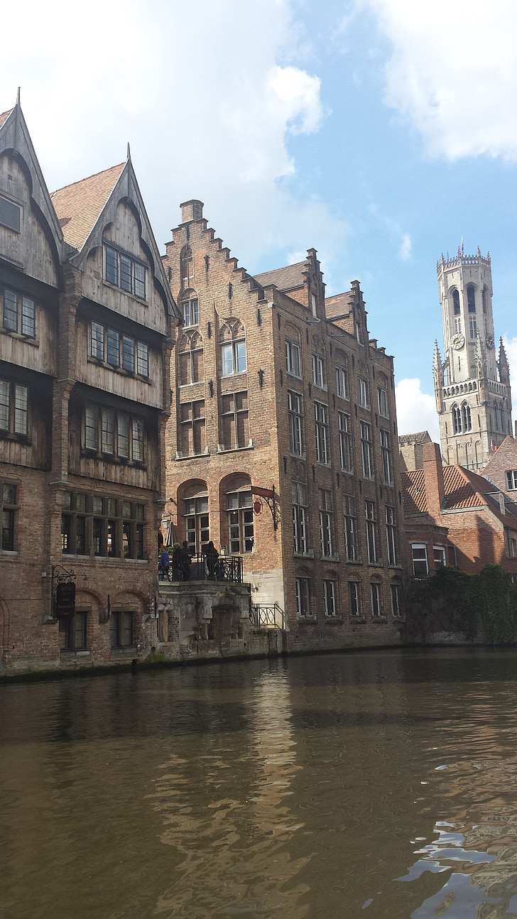 Bruges, csatorna, Belgium