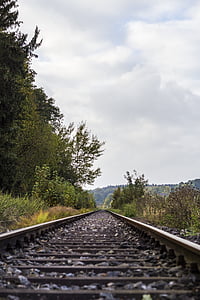 railway rails, railway tracks, railroad tracks, seemed, gleise, railway, endless