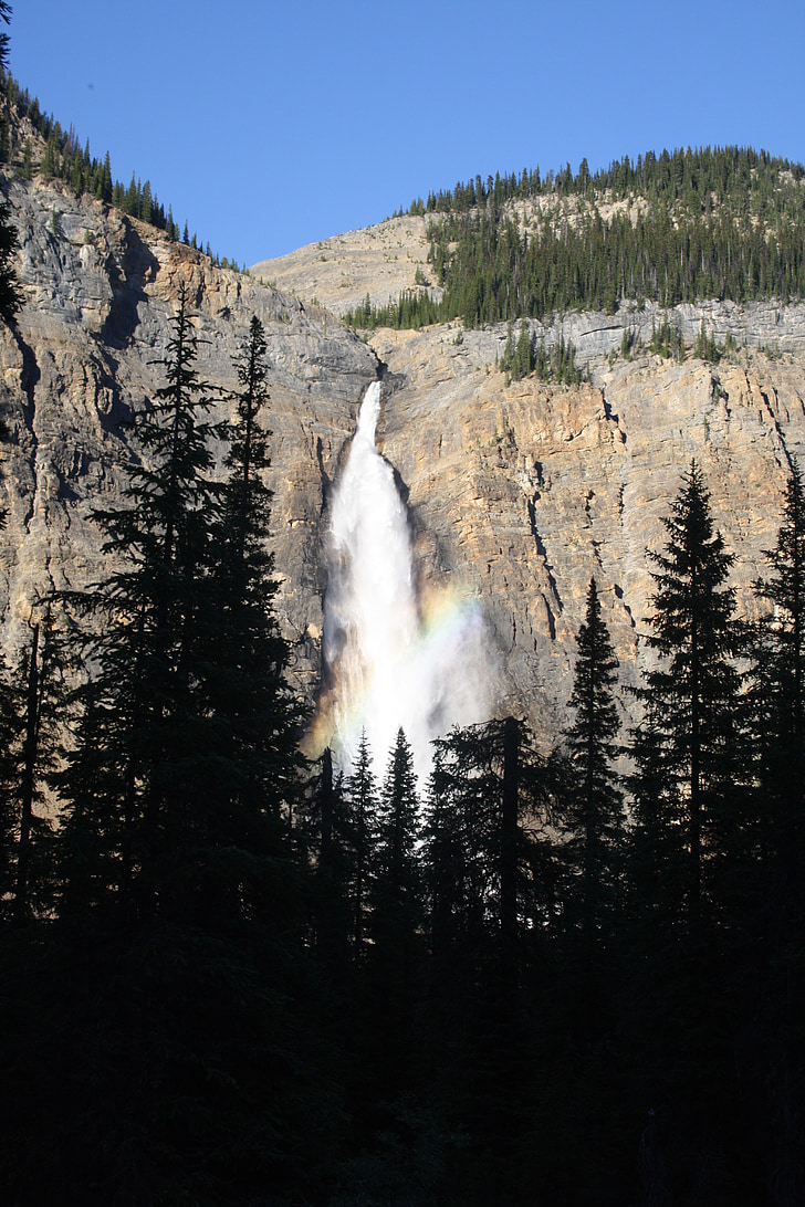 vodopád, Kanada, takkakaw, skalnaté hory