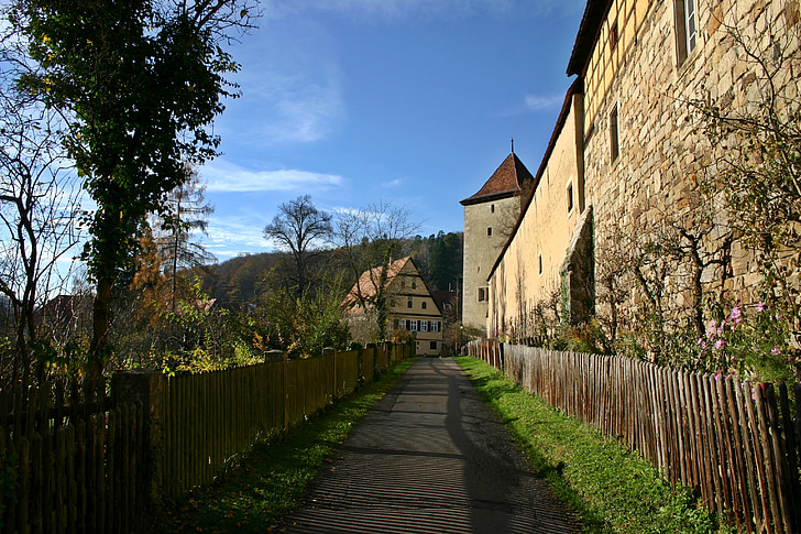 Bebenhausen, klooster, weg, Duitsland, district, idyllische, plaats