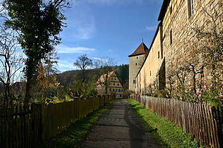 bebenhausen, 수도원, 멀리, 독일, 지구, 목가적인, 장소