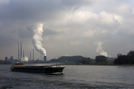 Shipping, Rein, jõgi, vee, Saksamaa, laeva, Duisburg