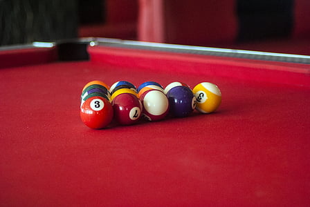 pool, pool table, game, ball, table, cue