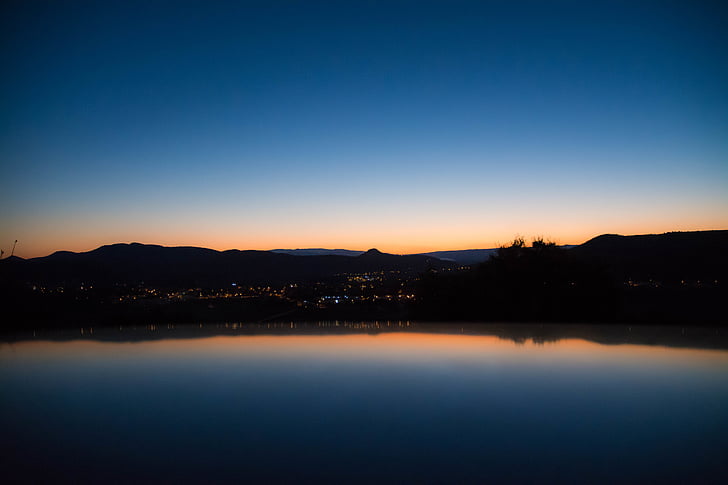 adrk, lake, mountains, nature, river, sky, sunrise