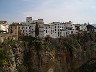 Ronda, Hiszpania, Europy, Miasto, Stare Miasto, Ulica, Architektura