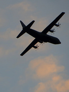 repülőgép, katonai gép, közlekedés, légcsavar, Propeller síkja, menet közben, repülőgép