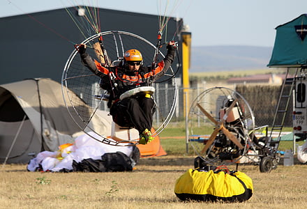 paramoteur, sport aérien, aviation légère, parachute, sport, parachutisme, à l’extérieur