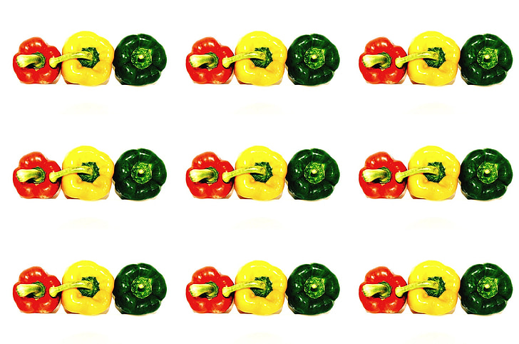 paprika, Capsicum, peper, paprika 's, groenten, achtergrond, groen