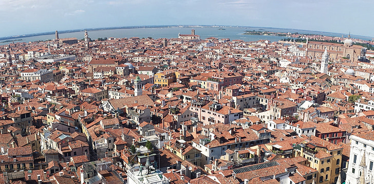 Venesia, pemandangan, melengkung