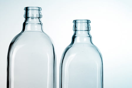 bottle, bottles, clean, clear, glass, drinking glass, alcohol