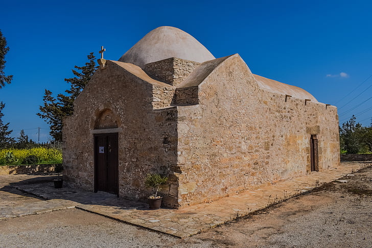 Kypr, ormidhia, Ayios georgios agkonas, kostel, středověké, ortodoxní, náboženství