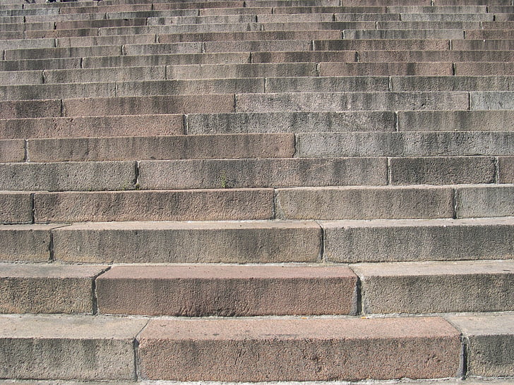 stairs, gradually, stone, away, rise, high
