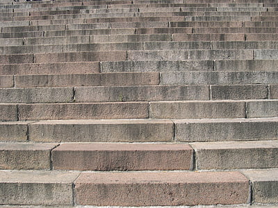 lépcsők, fokozatosan, kő, el, emelkedése, magas