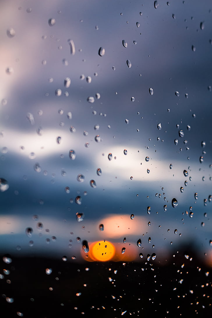 eső, nap, ablak, esőcsepp, Sky, zivatar, hangulat