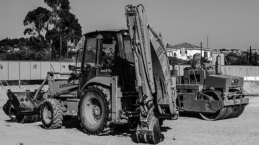 maquinària pesada, equips, excavadora, Compactador, maquinària, autor de la terra, maquinària de construcció