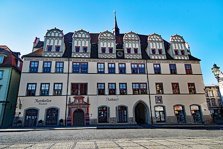 Naumburg, Sachsen-anhalt, Tyskland, gamla stan, platser av intresse, byggnad, Stadshuset