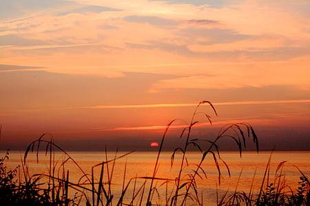 Báltico, mar, sol, puesta de sol, Horizon, Scenic, Europa