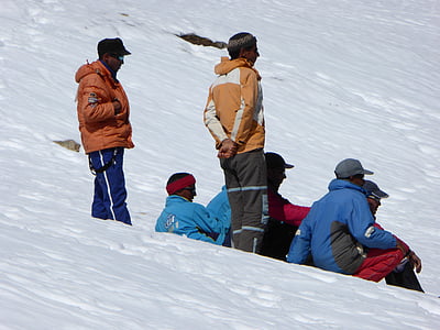 Skifahren, Skilehrer, Start-und Landebahn, Skiunterricht, Winter, Marokko