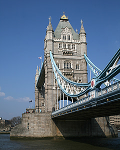 Tower bridge, elven, nivå, Sør, Themsen, landemerke, arkitektur