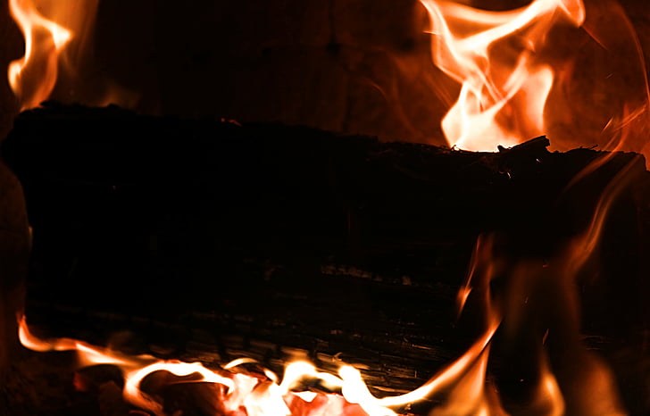foc, fusta, flama, llar de foc, cremar, calenta, calor