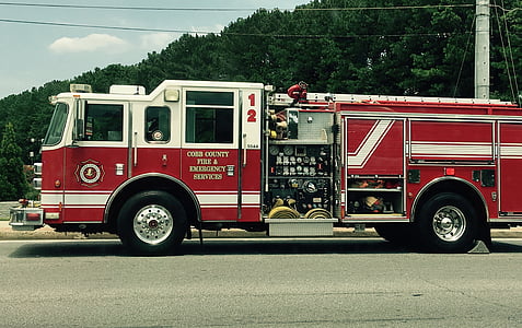 Contea di Cobb, vigili del fuoco, camion dei pompieri, Autopompa antincendio, vigile del fuoco, Servizi di emergenza, salvataggio
