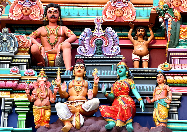 hinduiska, panchalingeshwara, templet, Bangalore, turist, heliga, resor
