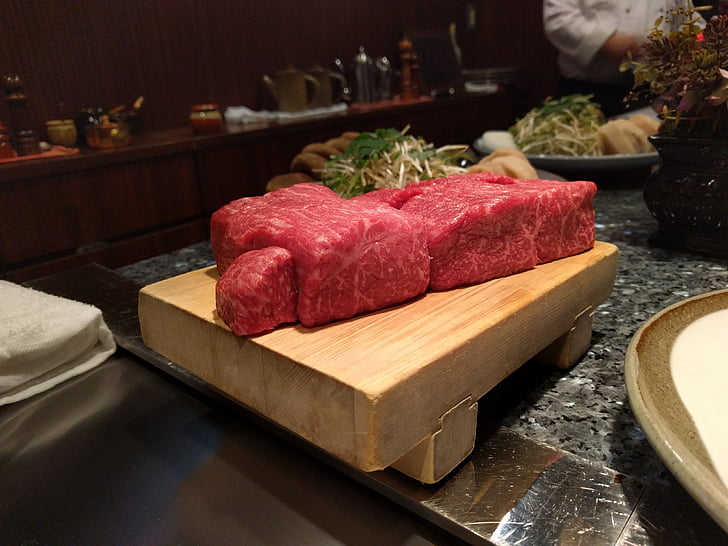 Kobe Goveje meso, Kobe, goveje meso, Japonska, japonščina, meso, restavracija