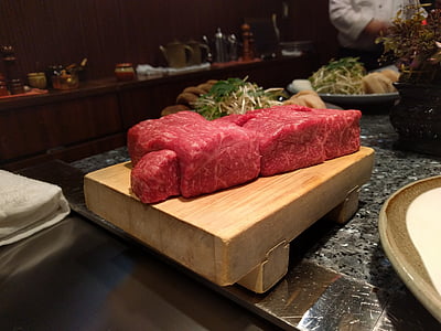 Кобе говеждо месо, Кобе, говеждо месо, Япония, Японски, месо, Ресторант
