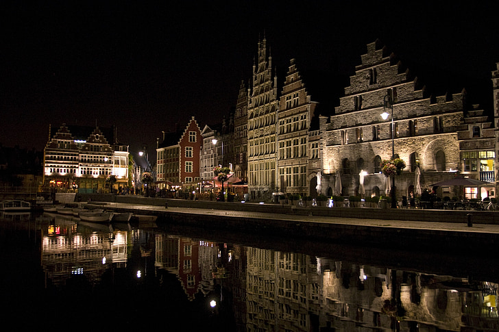 Belgien, Gent, Europa, arkitektur, resor, staden, turism