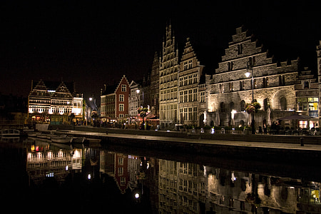 벨기에, 겐트, 유럽, 아키텍처, 여행, 도시, 관광