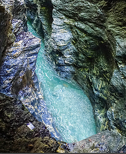 Liechtensteinklamm, Quebrada, Austria, agua, rocas, naturaleza, paisaje