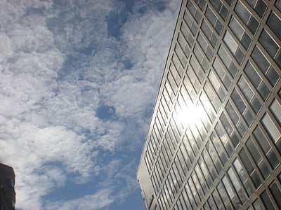 edificio, sol, mol, Estocolmo