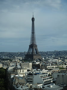 stad, Panorama, Parijs, Frankrijk, gebouwen, weergave, het platform