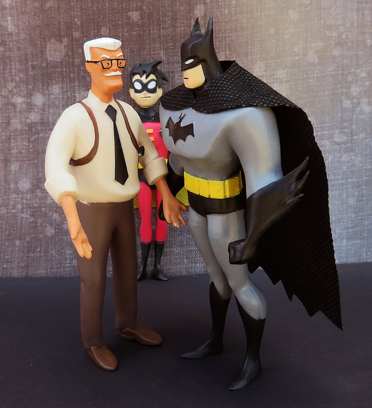 Batman, Comisarul gordon, Robin, super-erou, erou, puternic, puterea