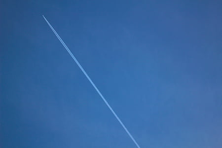 เครื่องบิน, เครื่องบิน, การบิน, เที่ยวบิน, ท้องฟ้า, สูบบุหรี่, เส้นทาง