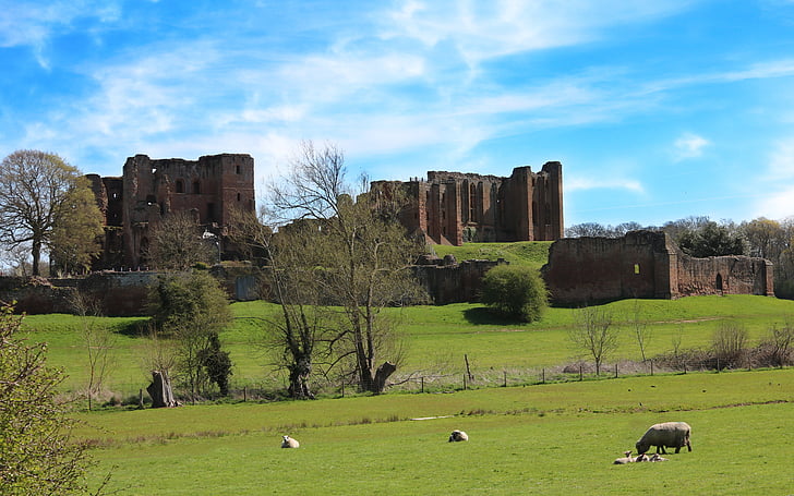 Schloss, Kenilworth, Kenilworth castle, alt, mittelalterliche, England, Warwickshire