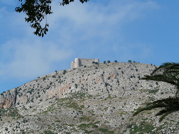 Castell del montgrí, slott, byggnad, Burg av Montgrí, del castillo Montgrí, höjd burg, Spanien