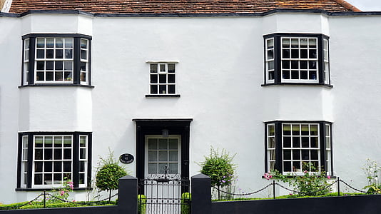 rumah, rumah, perumahan, putih, bangunan, Cottage, Inggris