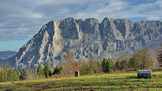 mount, alluitz, urkiola, mountain, limestone, sierra, crest