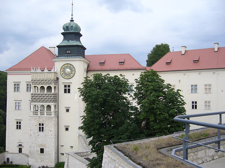 Castle, Pieskowa skała castle, a Múzeum, emlékmű, Lengyelország, építészet, történelem