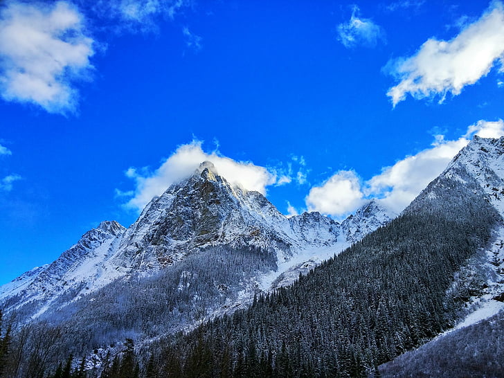 Hora, Pass, sníh, malebný, venkovní, cestovní ruch, horolezectví
