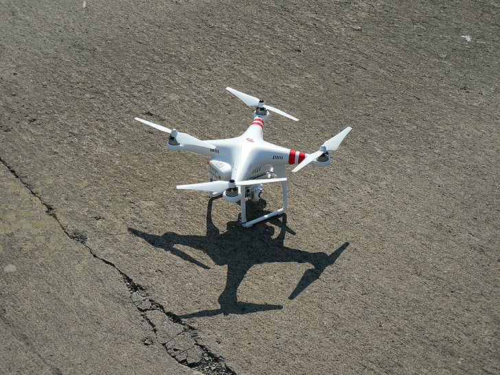 quadrocopter, trântor, modelul, nou venit, elice, rotoare, zbura