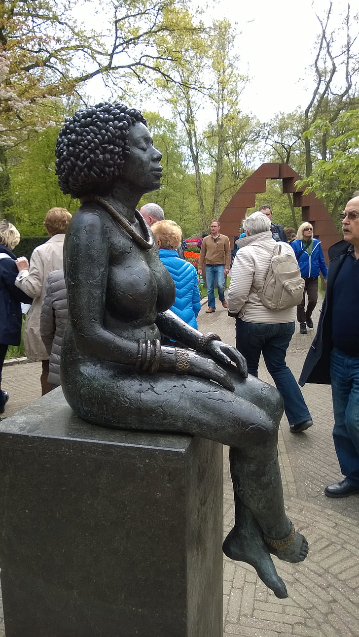escultura, femella, dona, bronze, clàssica, persones