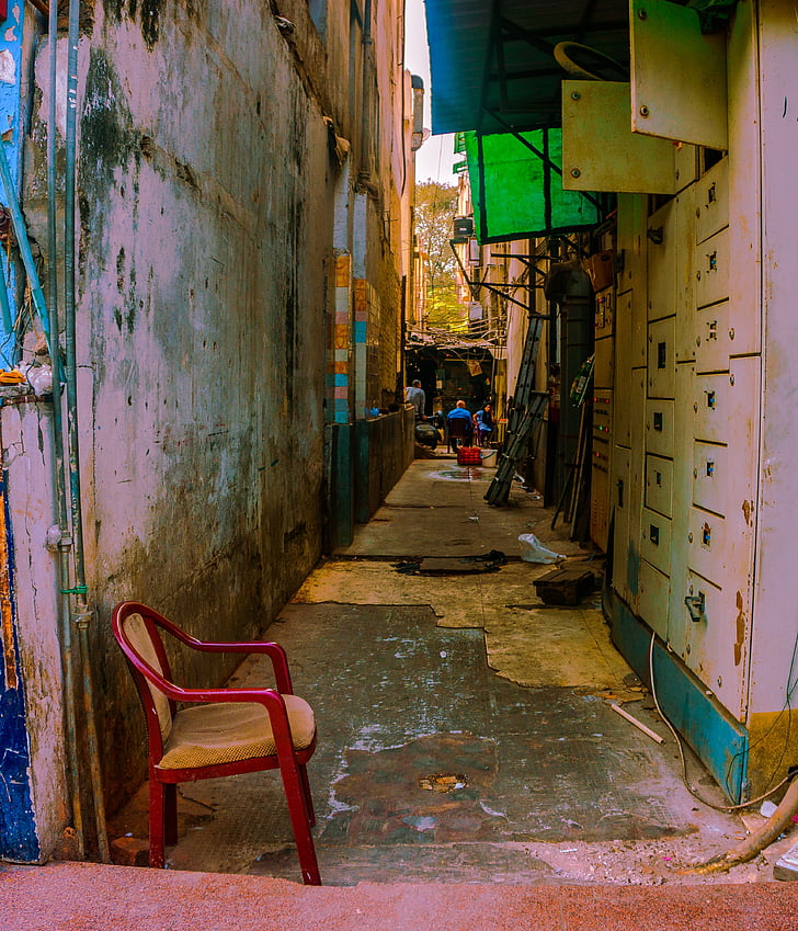 chair, color pallet, empty street, fresh, lane, architecture, indoors