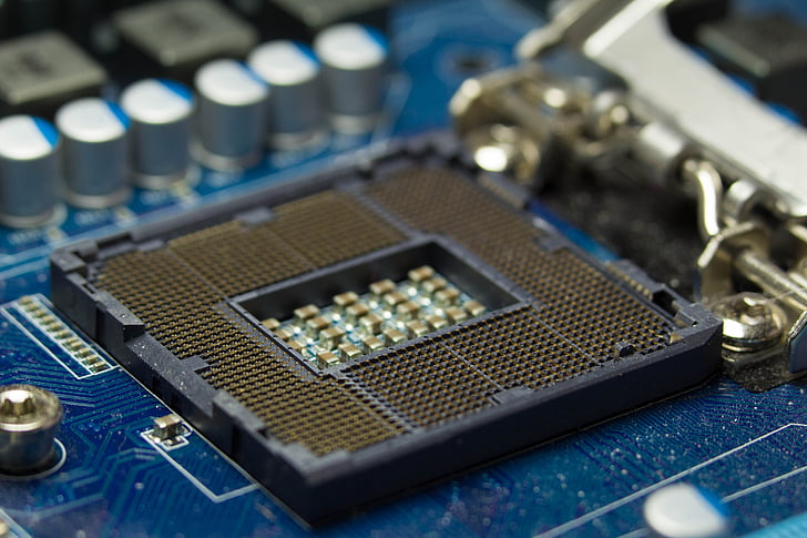 CPU, soket, Intel, circuito con tecnología de, procesador, tablero, chip